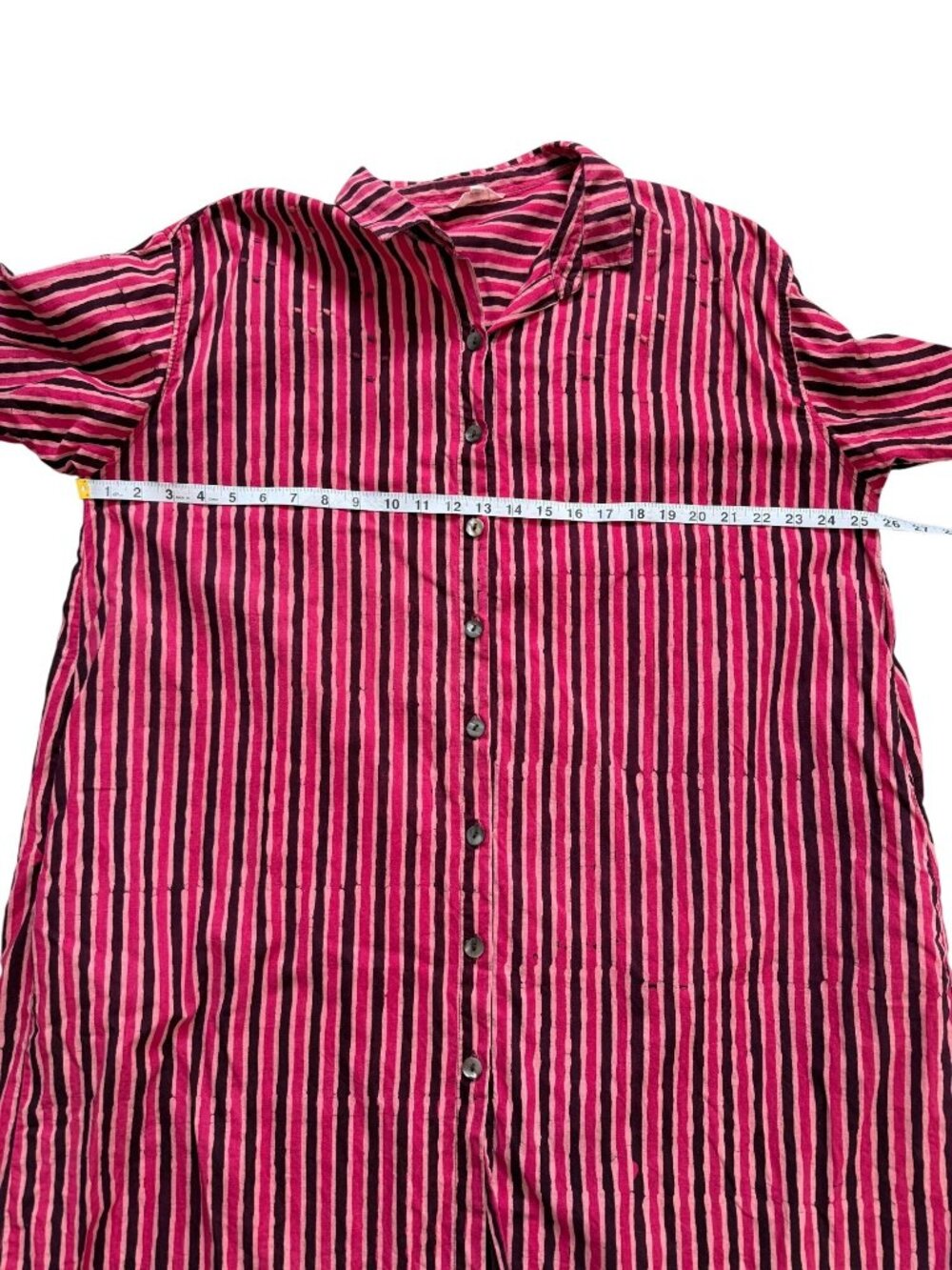 Marketplace Handwork India Set Of 2 Dresses Women 1W / US 18 Button-Up Pink Tan - Picture 8 of 13